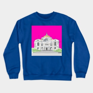 Mexico's Bellas Artes Palace architecture Crewneck Sweatshirt